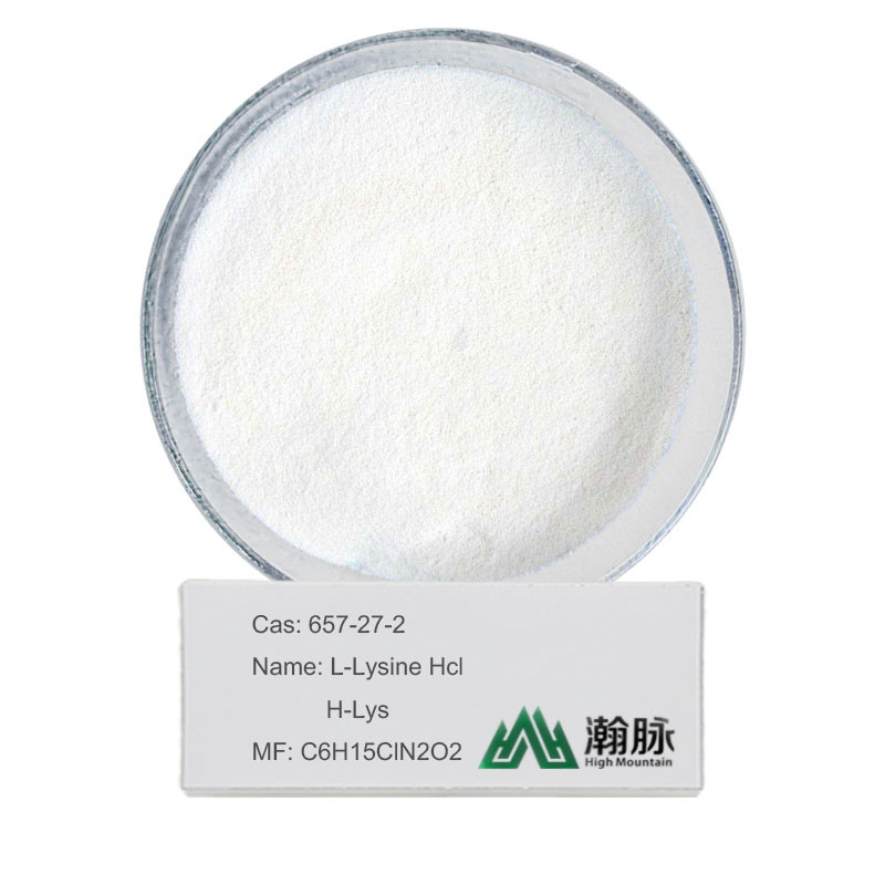L-Lysine Hcl CAS 657-27-2 C6H15ClN2O2 H-Lys Lysine Hydrochloride