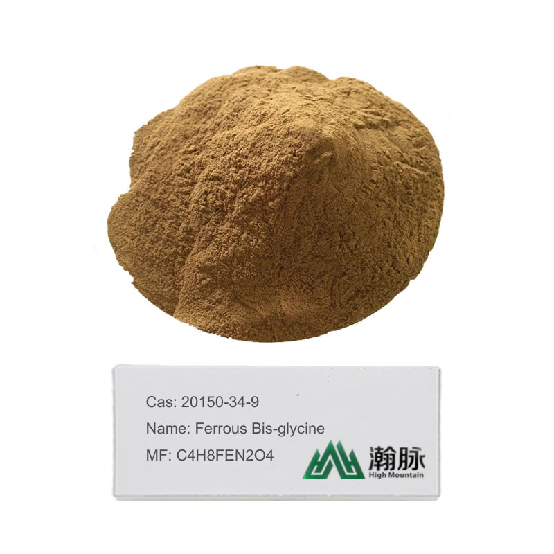 Fechel Ferrochel Ferro bisglycinate sắt glycinate sắt glycinate CAS 20150-34-9 C4H8FEN2O4