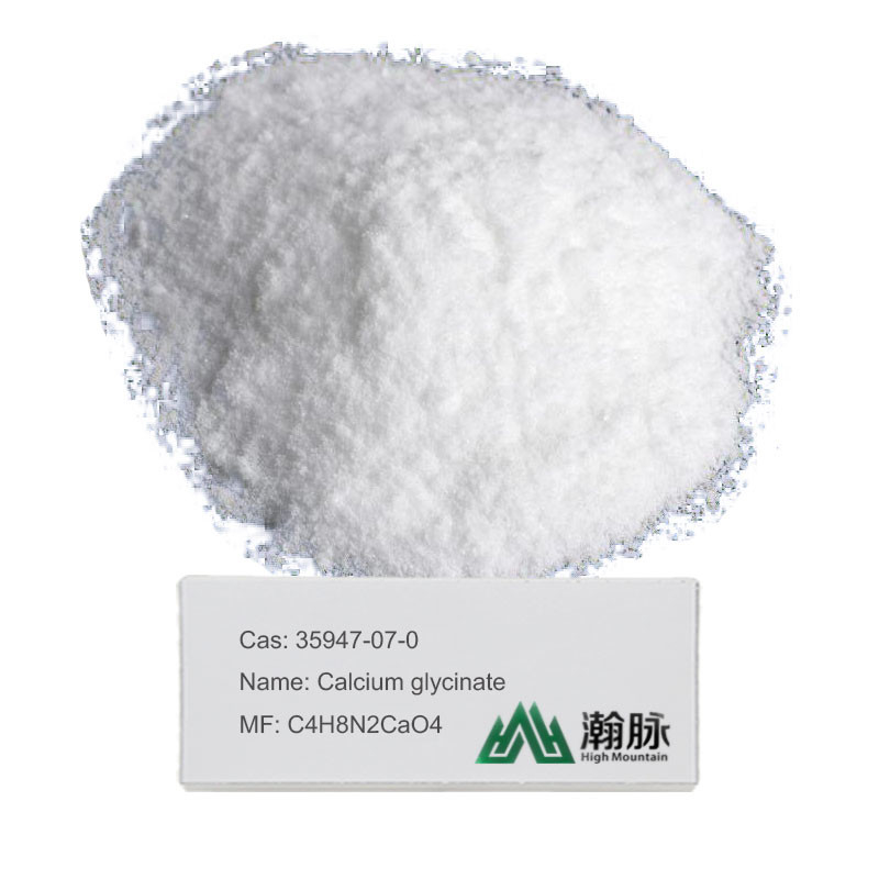 Canxi Glycinate CAS 35947-07-0 C4H8N2CaO4 Bột Alcium Glycinate Bột Sản phẩm phụ gia thực phẩm