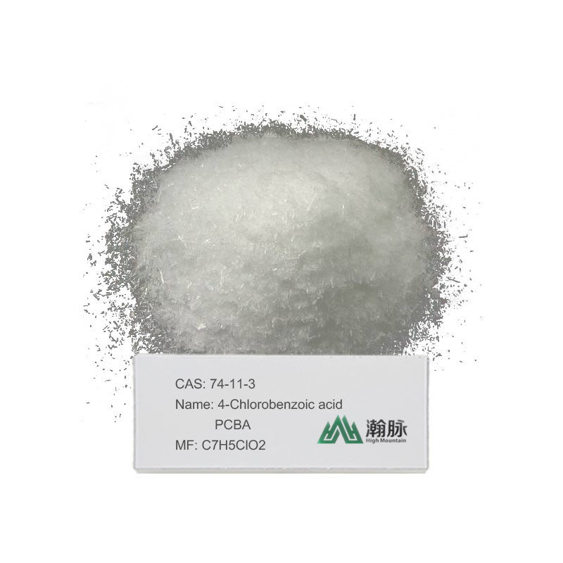 PCBA P-Chlorbenzoic Acid Các chất trung gian hóa học 4-Chlorobenzoic Acid CAS 74-11-3 C7H5ClO2